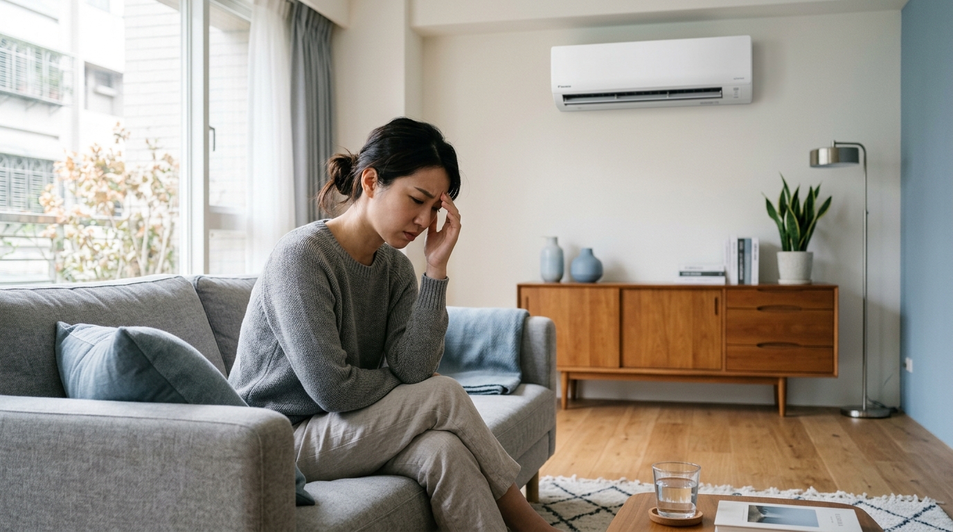 長時間待在冷氣房，是否也常感到頭痛、疲倦、喉嚨乾癢？這可能是「冷氣病」的警訊。