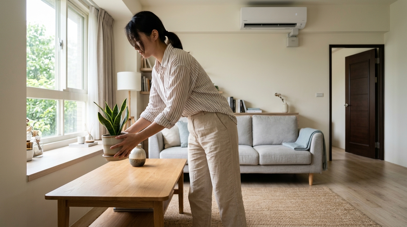 清潔服務前，務必清出作業動線，移開貴重物品，確保師傅能安全高效地工作。