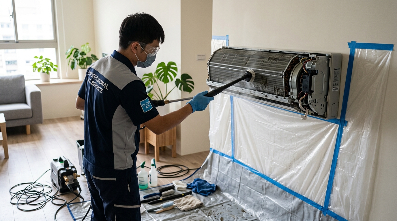 定期清洗冷氣濾網並養成關機前送風的習慣，能有效抑制內部黴菌生長。